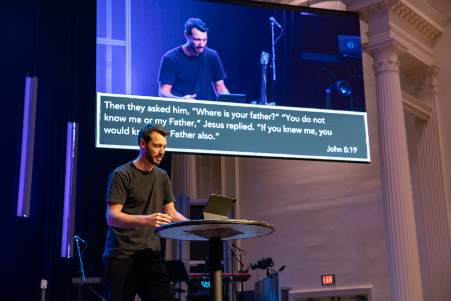 a sermon during Christival 2023
