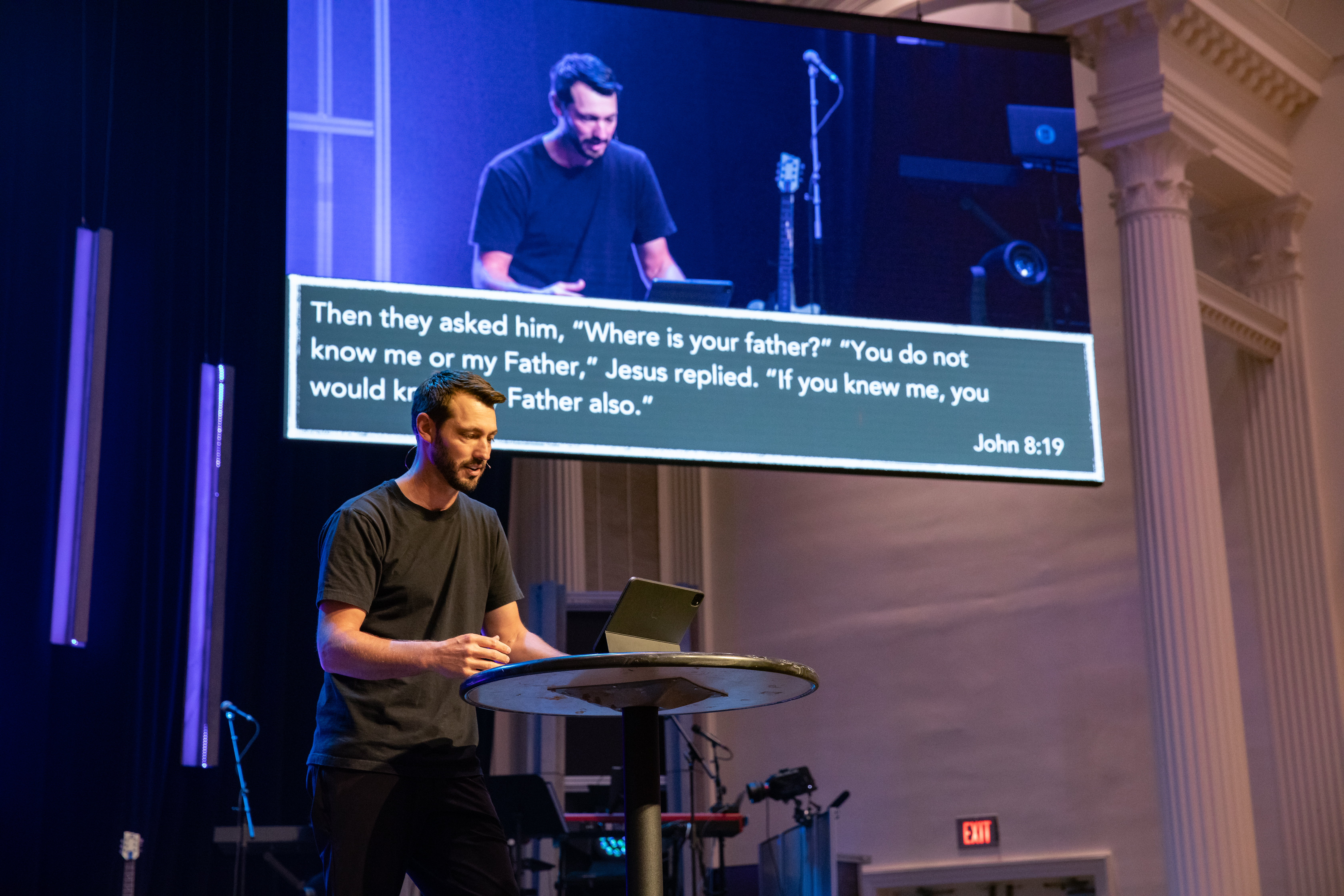 a sermon during Christival 2023