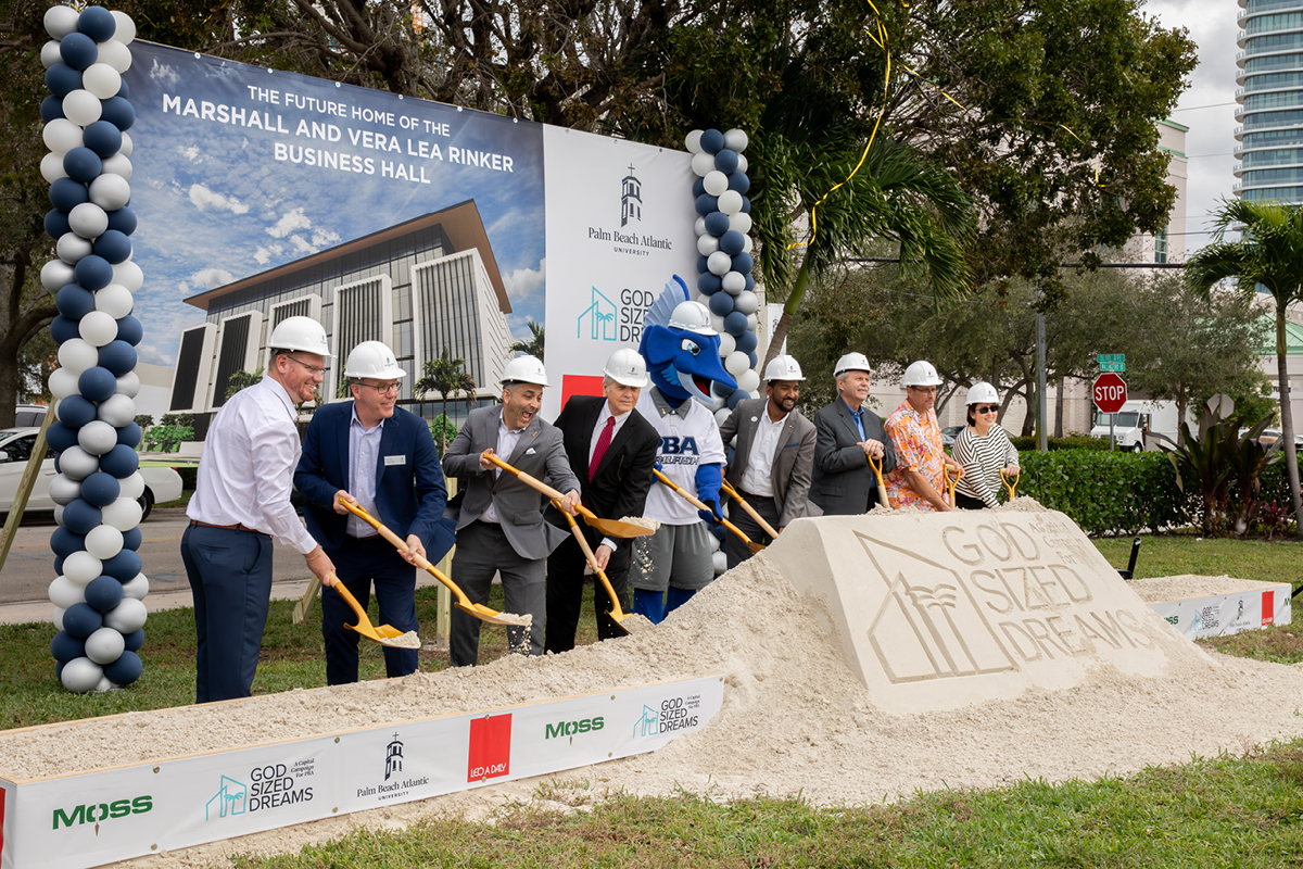 Groundbreaking for the Marshall and Vera Lea Rinker Business Hall