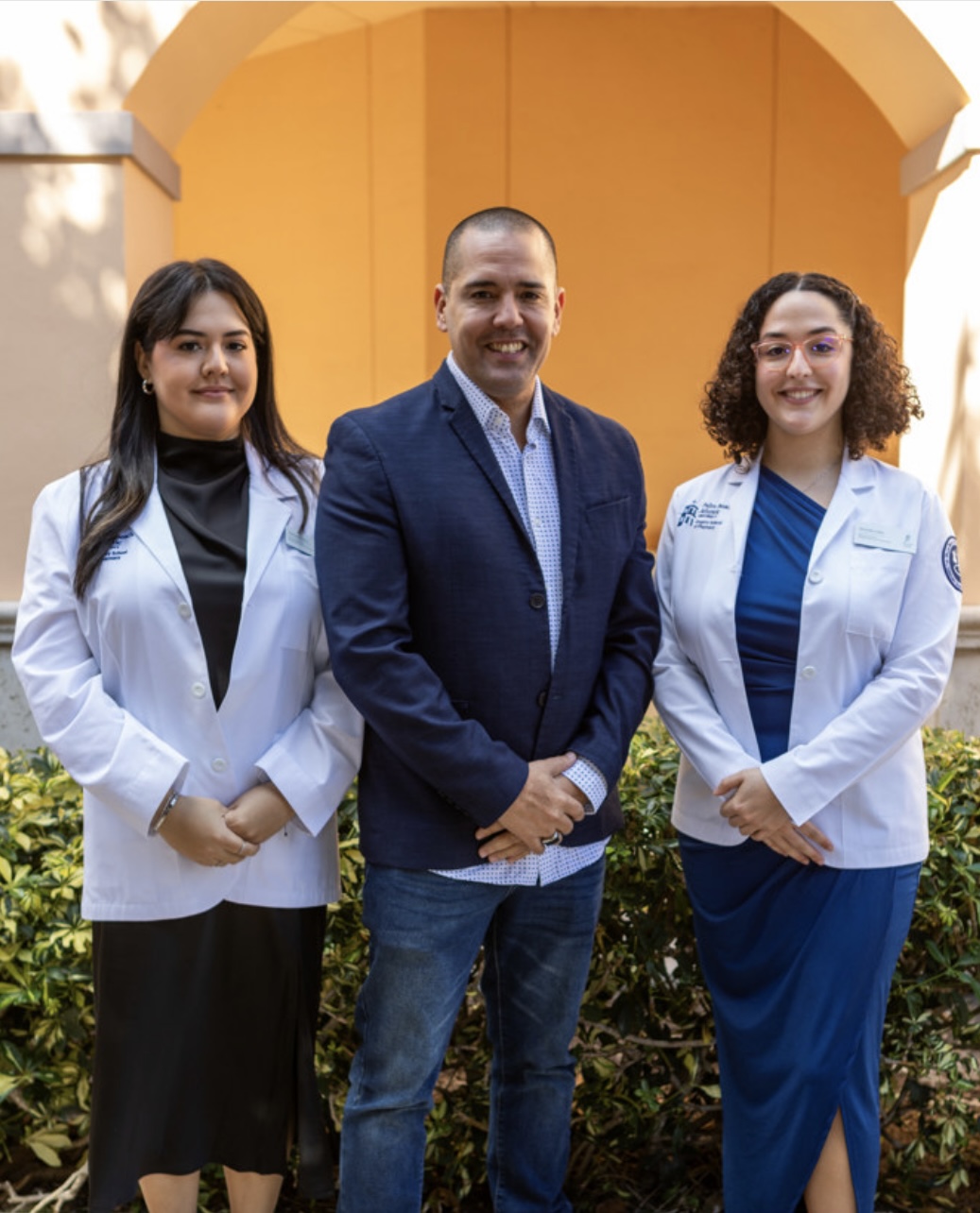 Malcom Lafita with his daughters