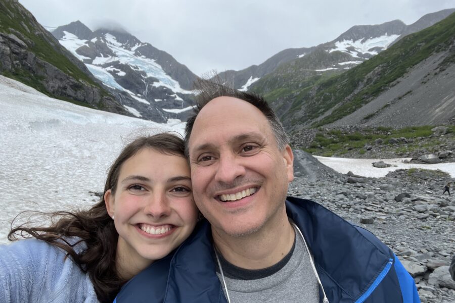 mary beth and her father on father's day