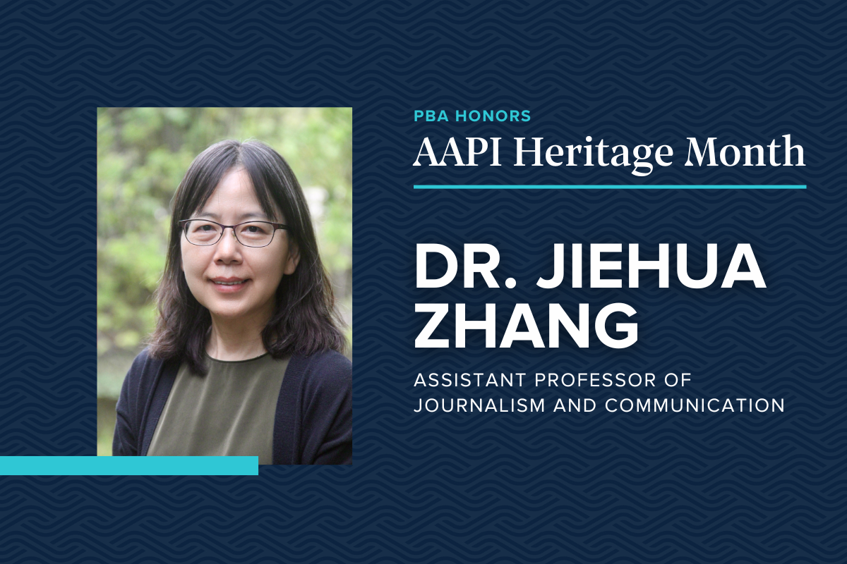 Celebrating Asian American and Pacific Islander Heritage Month at PBA with Dr Jiehua Zhang