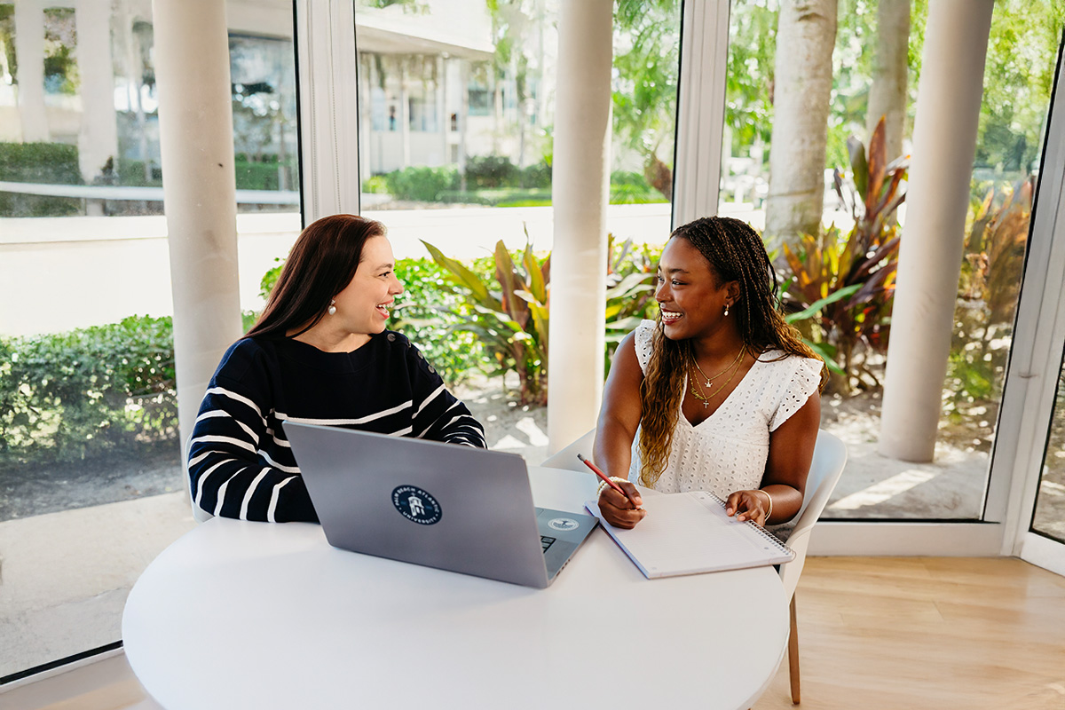 Female Students in Johnson Hall