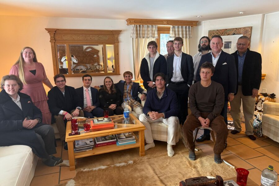 PBA students, faculty and alumni in Davos, Switzerland.