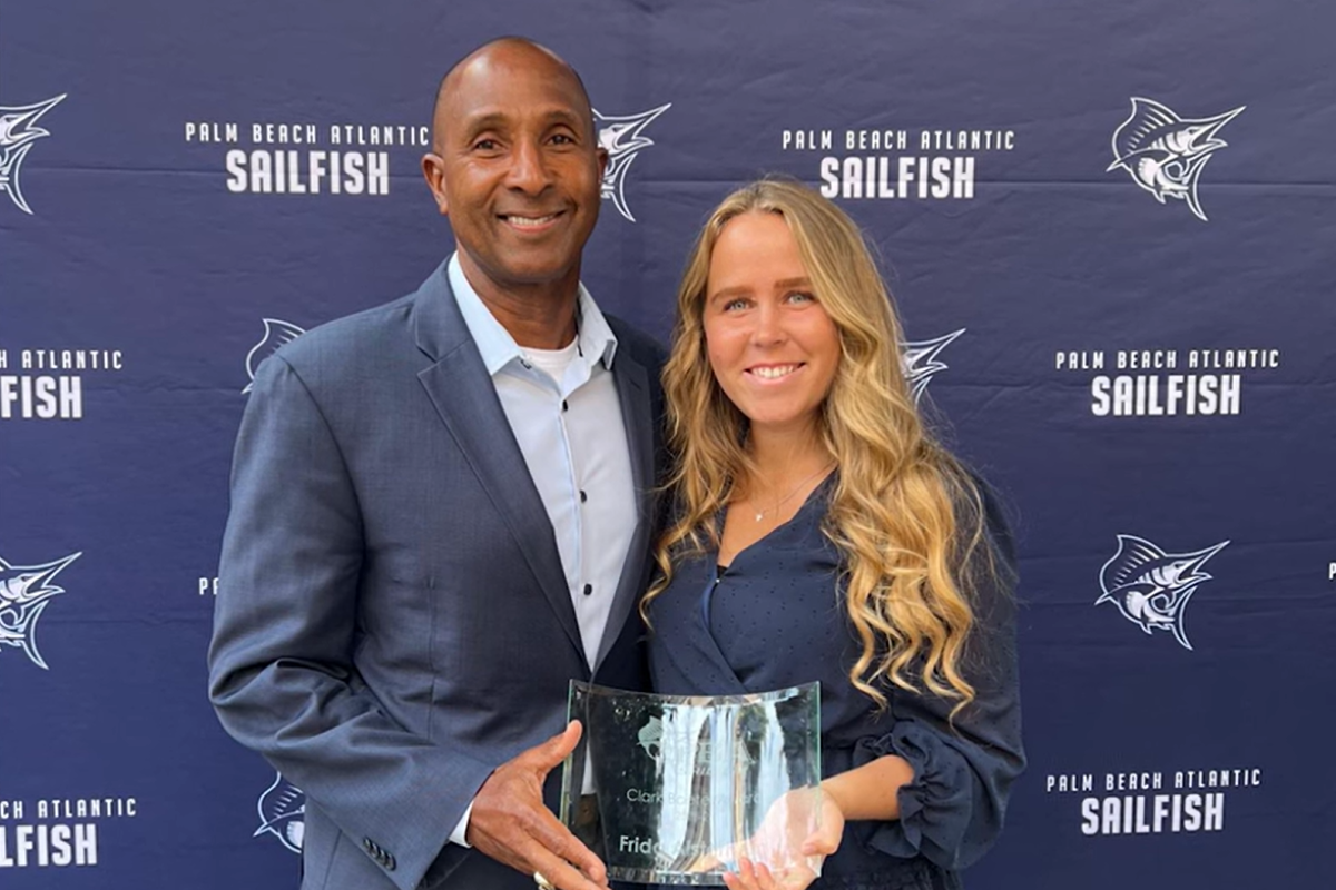 Frida Alsterhem and Coach Marc Murray Headshot