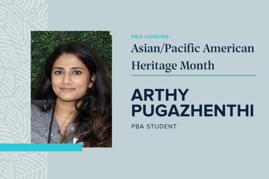 Palm Beach Atlantic University honors Asian/Pacific American Heritage Month and student Arthy Pugazhenthi.