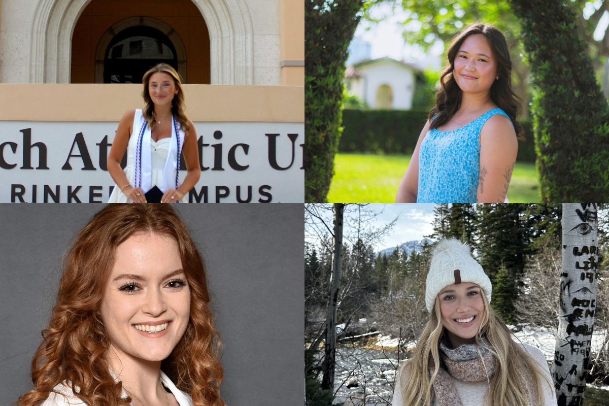 A collage of Palm Beach Atlantic University graduates.