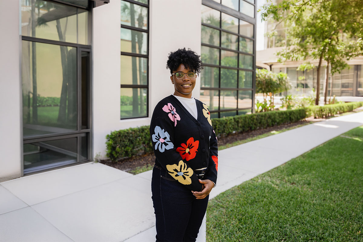 Palm Beach Atlantic University graduate student Tiffany Walker.