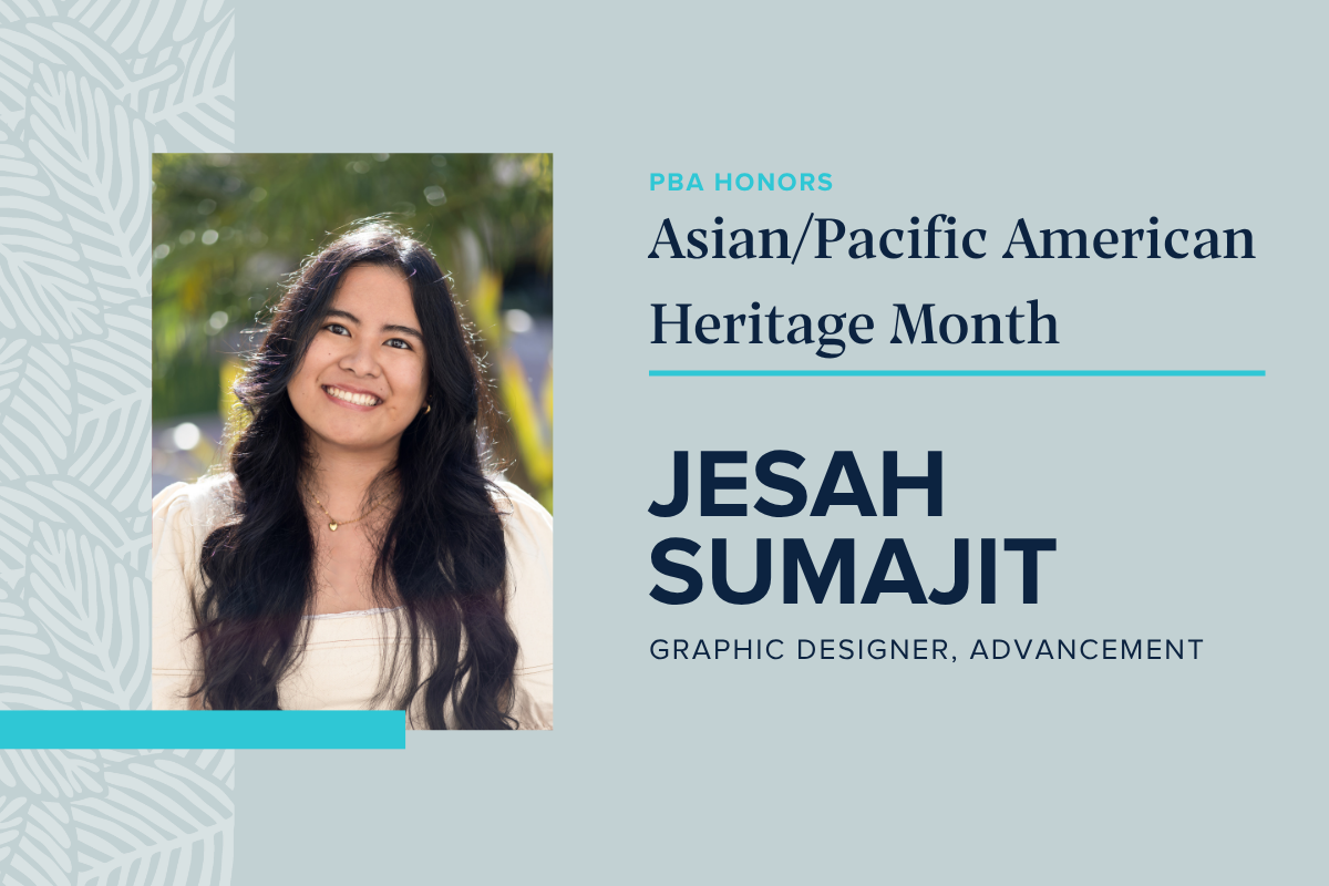 Palm Beach Atlantic University highlights alumna and staff member Jesah Sumajit in celebration of Asian/Pacific American Heritage Month.