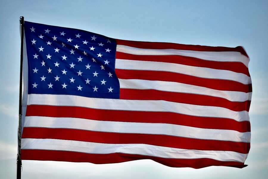 The American flag.