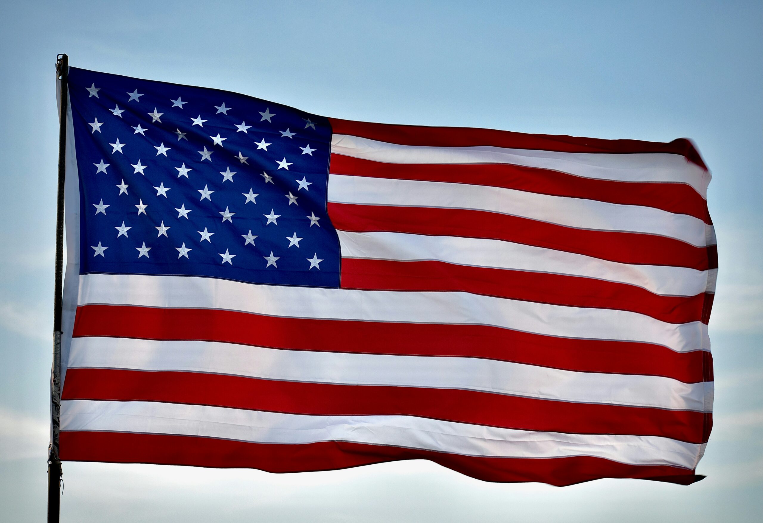 The American flag.
